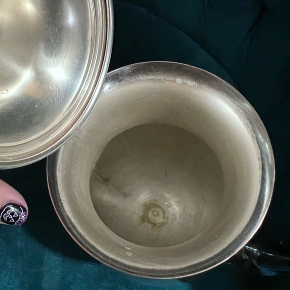 1980s F. B. rogers silver tea pot with art deco flair - Picture 9 of 13